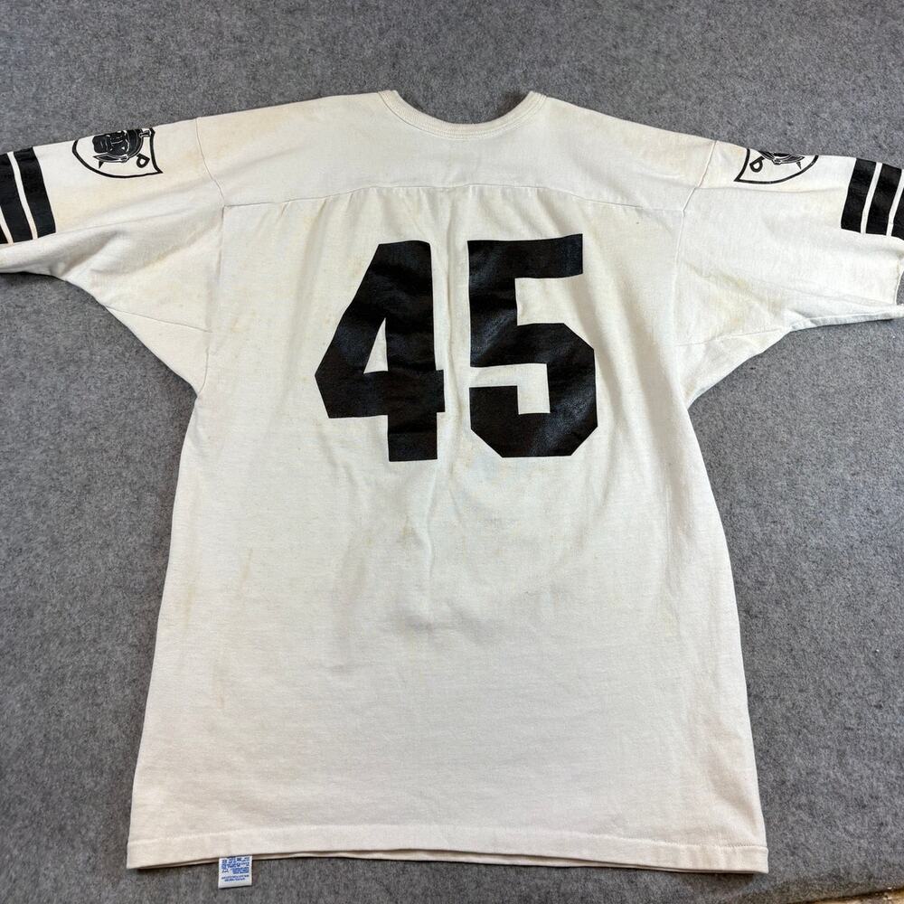 VTG Russell Athletic Mens Shirt White Titans Football Jersey Cotton 80s Large